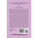 Passengers on the "Lion" from England to Boston, 1632, and Five Generations of Their Descendants, Part 2 back cover