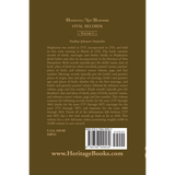 Hopkinton, New Hampshire, Vital Records, Volume 1 [cloth] back cover