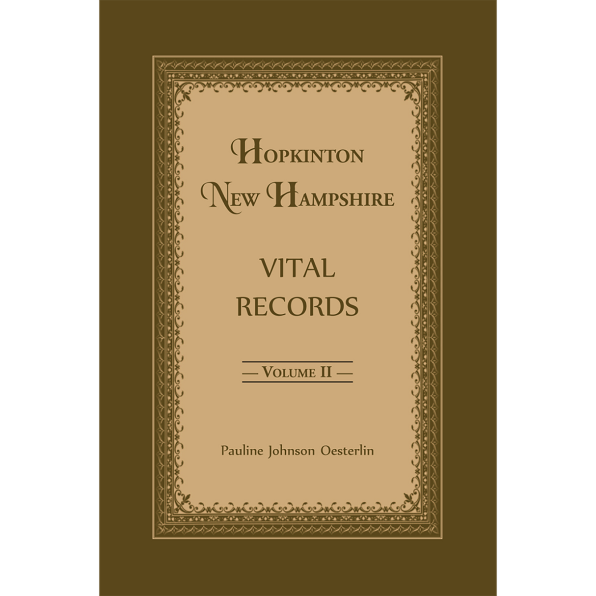 Hopkinton, New Hampshire, Vital Records, Volume 2 [cloth]