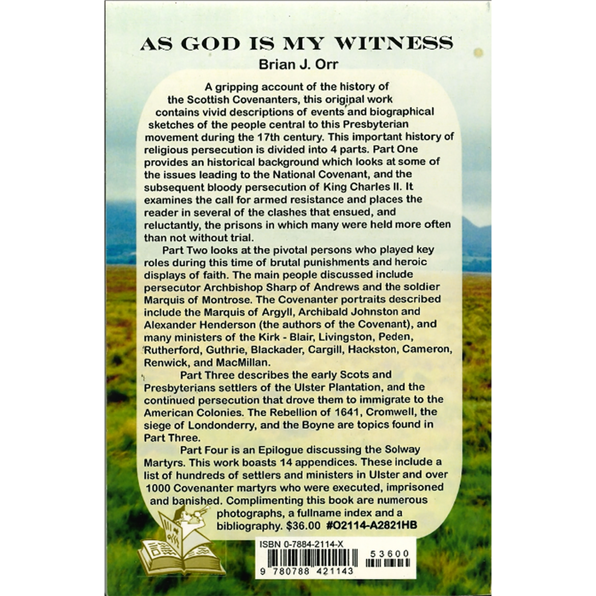 As God Is My Witness back cover