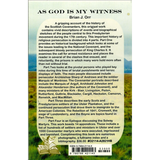 As God Is My Witness back cover