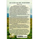 As God Is My Witness back cover