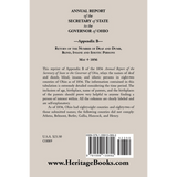 Annual Report of the Secretary of State to the Governor of Ohio, Appendix B, May, 1856 back cover