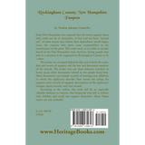 Rockingham County, New Hampshire Paupers back cover