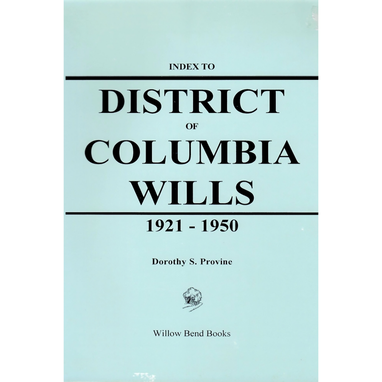 Index to District of Columbia Wills, 1921-1950