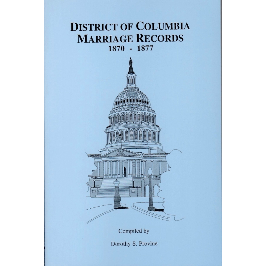 District of Columbia Marriage Records, 1870-1877