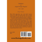 Inhabitants of Harford County, Maryland, 1791-1800 back cover