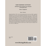 Early Harford Countians Volume 3: Supplement, Individuals Living in Harford County, Maryland in its Formative Years back cover