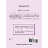 Franklin County, Ohio Adoptions, 1852-1901 back cover