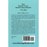 More Bastardy Cases in Harford County, Maryland, 1773-1893 back cover