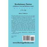 Revolutionary Patriots of Baltimore Town and Baltimore County (Maryland), 1775-1783 back cover