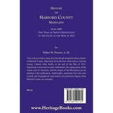 History of Harford County, Maryland back cover