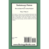 Revolutionary Patriots of Kent and Queen Anne's Counties back cover