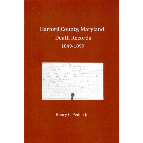 Harford County, Maryland, Death Records, 1849-1899