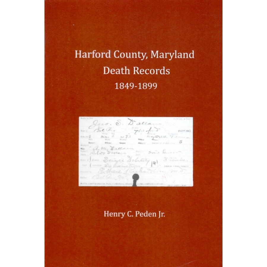 Harford County, Maryland, Death Records, 1849-1899