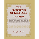 The Crenshaws of Kentucky, 1800-1995