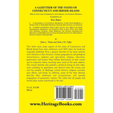 A Gazetteer of the States of Connecticut and Rhode Island back cover
