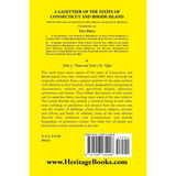 A Gazetteer of the States of Connecticut and Rhode Island back cover