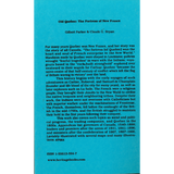 Old Quebec: The Fortress of New France back cover