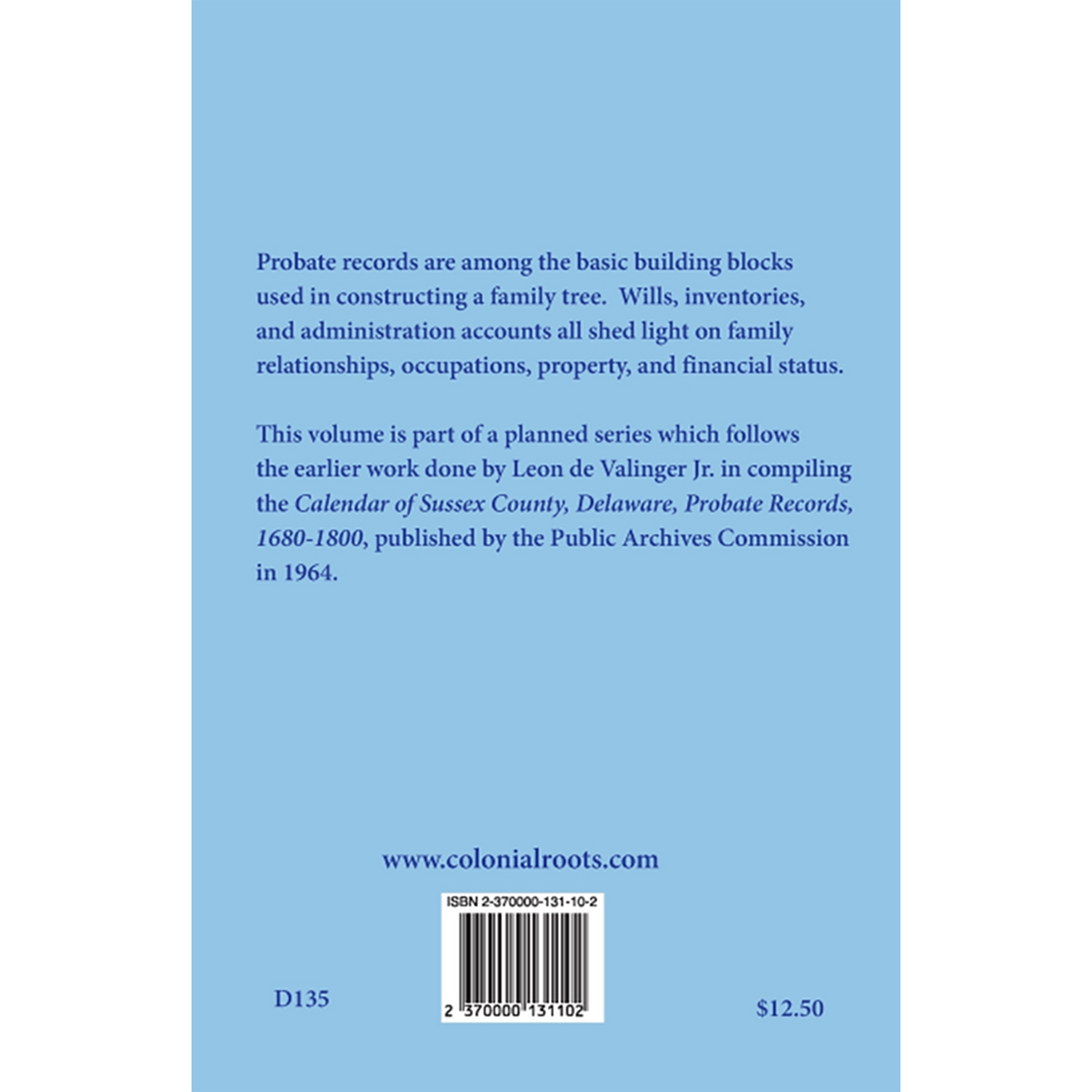 Sussex County, Delaware Wills, 1813-1827, Book G7