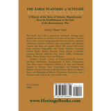 Early Planters of Scituate [Massachusetts] back cover