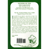 Signers of the Declaration: Index and Images for the Applications to the Descendants of the Signers of the Declaration of Independence (with 3 CDs) back cover