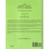 1820 North Carolina Federal Census back cover