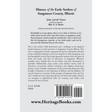 History of the Early Settlers of Sangamon County, Illinois back cover