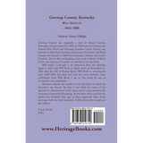 Greenup County, Kentucky Will Abstracts, 1822-1860 back cover