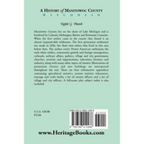 A History of Manitowoc County, Wisconsin back cover