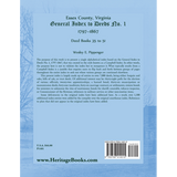 Essex County, Virginia General Index to Deeds No. 1, 1797-1867, Deed Books 35 to 51 back cover