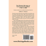 The Probate Records of Lincoln County, Maine, 1760 to 1800 back cover