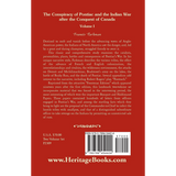 The Conspiracy of Pontiac and the Indian War after the Conquest of Canada, Volume I back cover