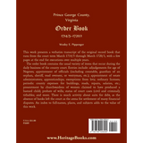 Prince George County, Virginia Order Book, 1714/5-1720/1 back cover