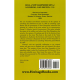 Roll of New Hampshire Men at Louisburg, Cape Breton, 1745 back cover