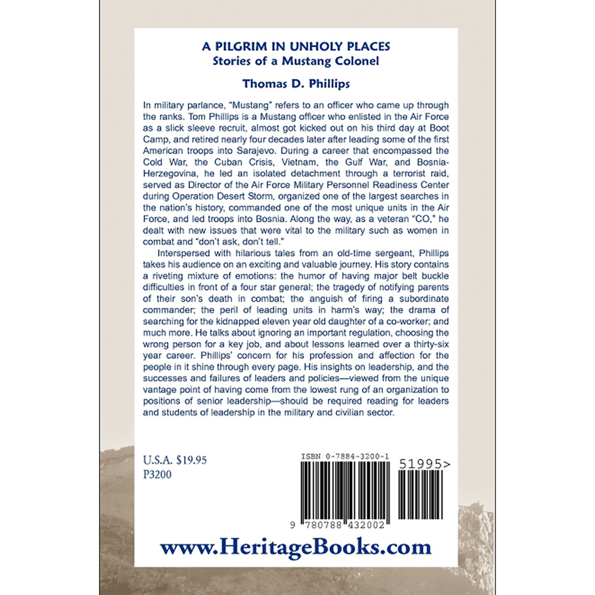 A Pilgrim in Unholy Places back cover