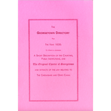 The Georgetown [District of Columbia] Directory for the Year 1830