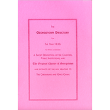The Georgetown [District of Columbia] Directory for the Year 1830