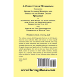 A Collection of Memorials Concerning Diverse Deceased Ministers and Others of the People Called Quakers back cover