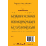 Christian County, Kentucky Historical and Biographical