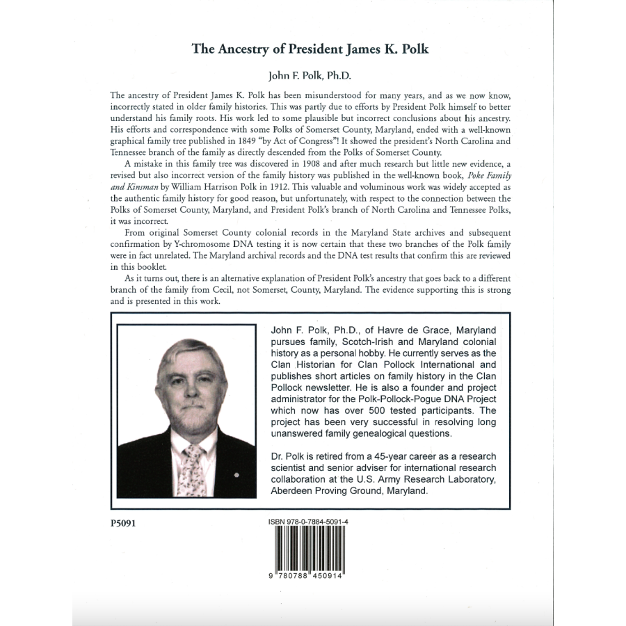 The Ancestry of President James K. Polk back cover