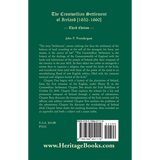 The Cromwellian Settlement of Ireland [1652-1660], Third Edition back cover