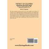 District of Columbia Marriage Records Index, January 20, 1892 to August 30, 1896 (Marriage Record Books 31 to 40) back cover