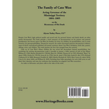 The Family of Cato West, Acting Governor of the Mississippi Territory, 1804-1805, on the bicentenary of his death back cover