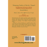 Wampanoag Families of Martha's Vineyard: The Wampanoag Genealogical History of Martha's Vineyard, Massachusetts Part A back cover