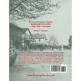 Richmond County, Virginia Marriage Records, 1854-1890, Annotated back cover