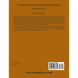 Allen-Lewis and Davison-Ridgeway Families: Migrations to Missouri back cover