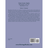 Essex County, Virginia Deed Abstracts, 1805-1819, Deed Books 37 to 39 back cover