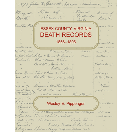 Essex County, Virginia Death Records, 1856-1896