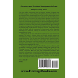 Germany and Scotland Immigrants to Iowa back cover